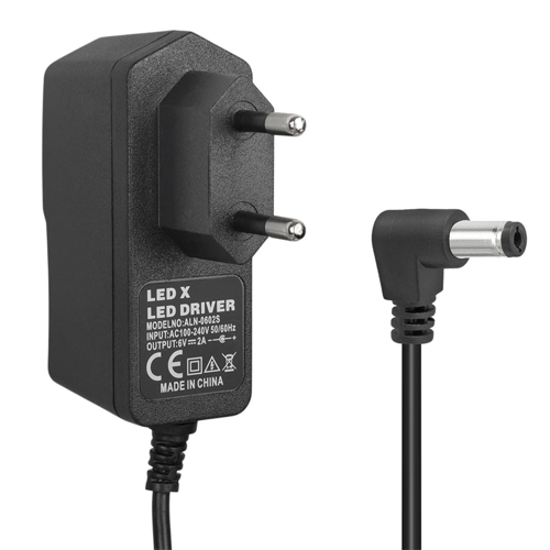 Powermaster PM-16738 6 Volt - 2 Amper 5.5*2.5 Mm Uçlu Plastik Kasa Priz Tipi Adaptör Xtechnx