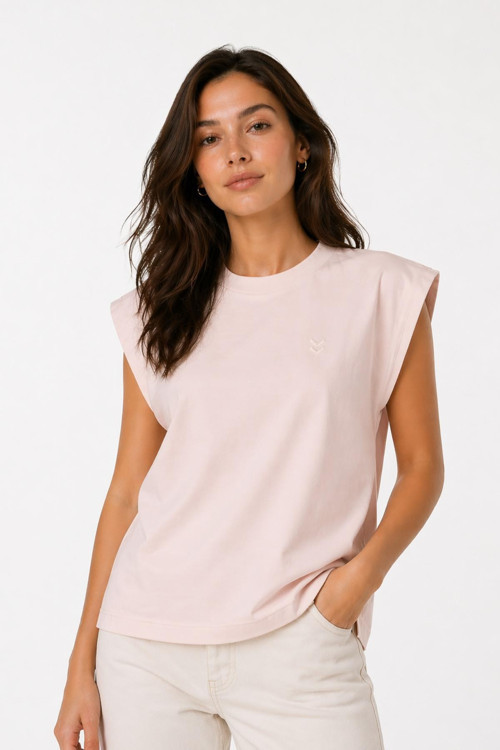 Remiendo S/S 912323-3333 Pudra kadın T-shirt