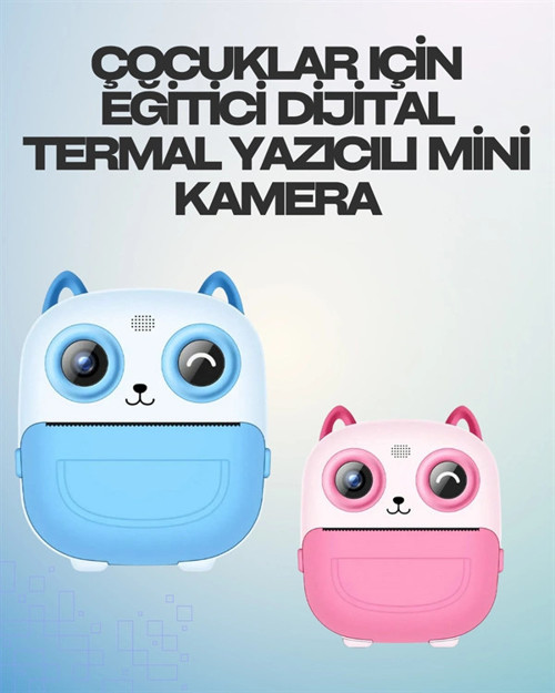 Termal Yazıcılı Dijital Kamera – USB Şarjlı HD Video Destekli