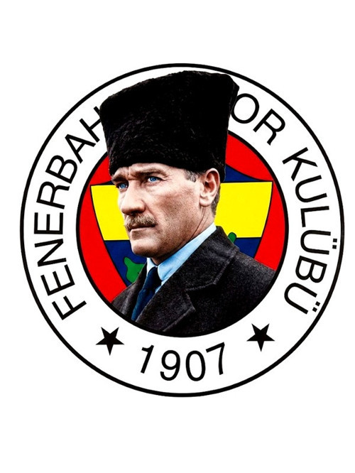 Fenerbahçe Atatürk Arma Büyük Sticker 40X50Cm Orijinal Lisanslı Ürün