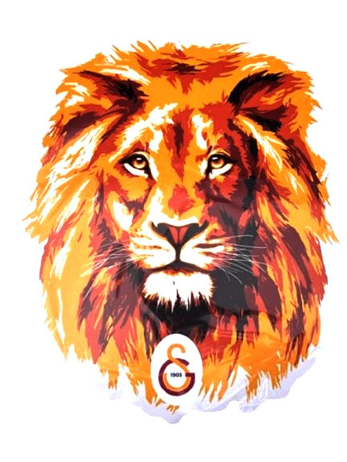 Galatasaray Aslan Büyük Sticker 40X50Cm Orijinal Lisanslı Ürün