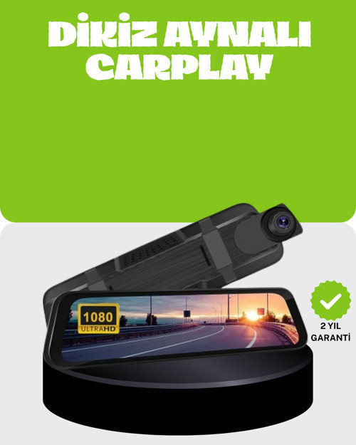 10.0 Inç Dokunmatik Araç Kamera Aynası 1080P Arka Kamera 12MP Geniş Açılı Kayıt Cihazı