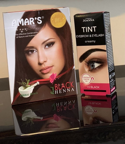 HENNA KINA İÇEREN SİYAH SAÇ BOYASI 1 KUTU + JOANNA SİYAH KAŞ VE KİRPİK BOYASI 1 KUTU 2’Sİ BİRLİKTE