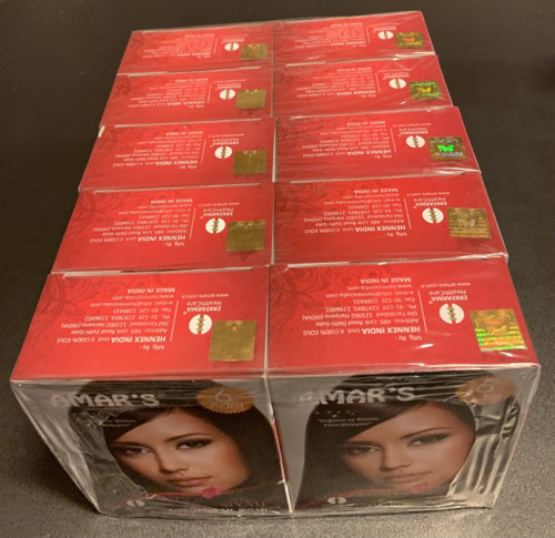 HENNA KINA İÇEREN SAÇ BOYASI 6’lı 10g SAŞE SİYAH RENK - 10 KUTU