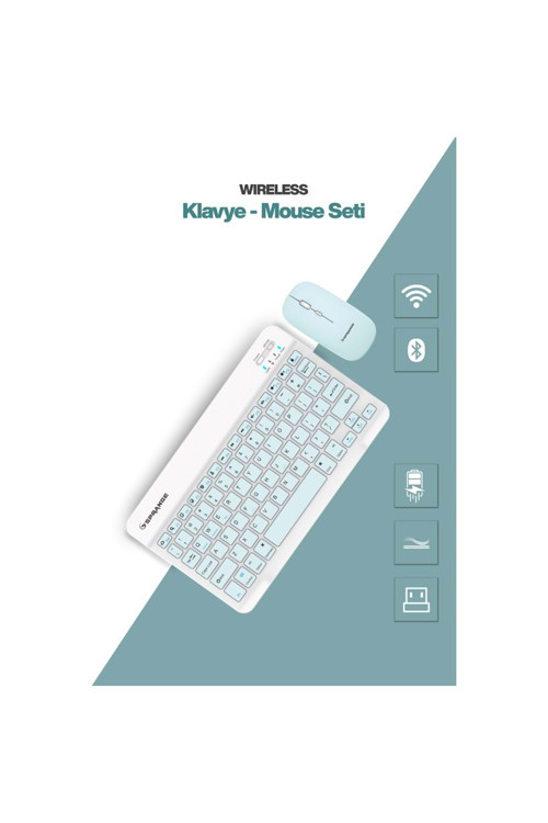 SR-K2 Mini Kablosuz Klavye & Mouse Set