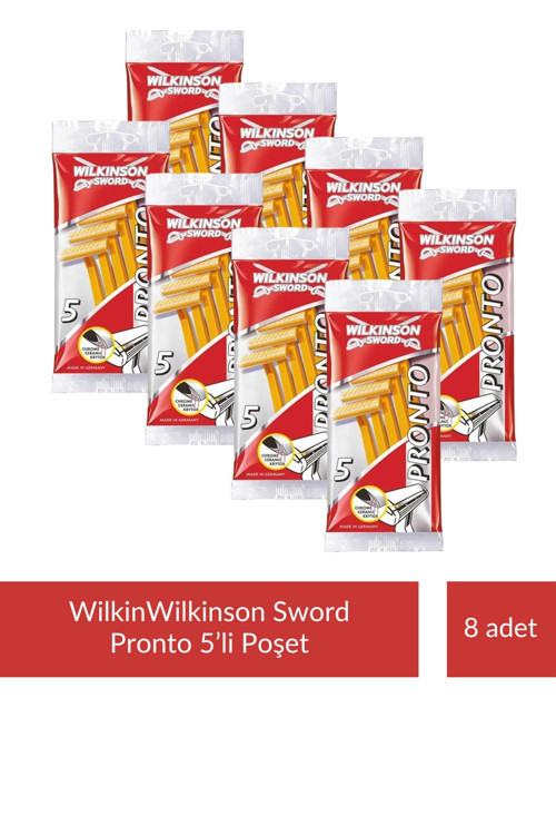 Pronto Tek Bıçaklı 5li Poşet x 8 Paket