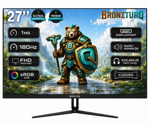 27" 200Hz 1 ms (DP + HDMI) FHD Kavisli Monitör BTQ270FHD-A3