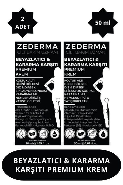 Beyazlatıcı Kararma Karşıtı Premium Krem 50 ml (2 Adet)