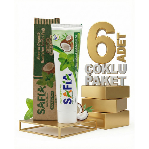 Nane ve Hindistan Cevizli Organik Diş Macunu 6x100 Ml