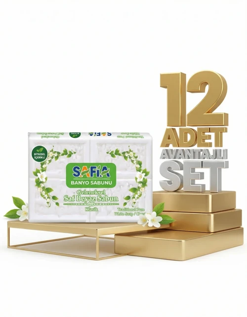 Beyaz Banyo Sabunu 12x600 Gr