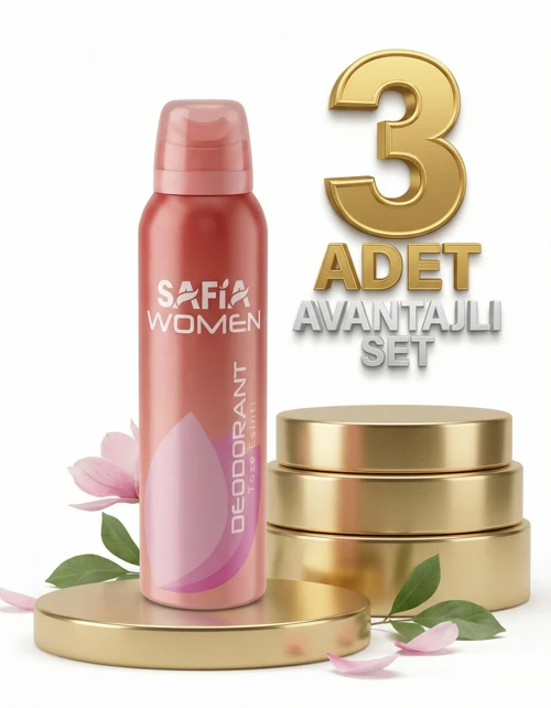 Doğal Kadın Deodorant Taze Esinti 3x150 Ml