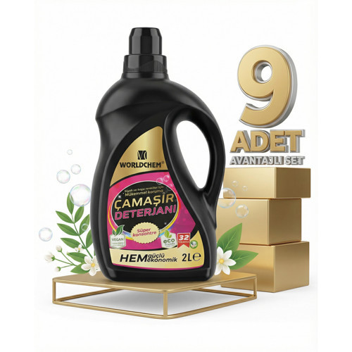 Çamaşır Detarjanı Sıvı Siyahlar 9x2 Lt
