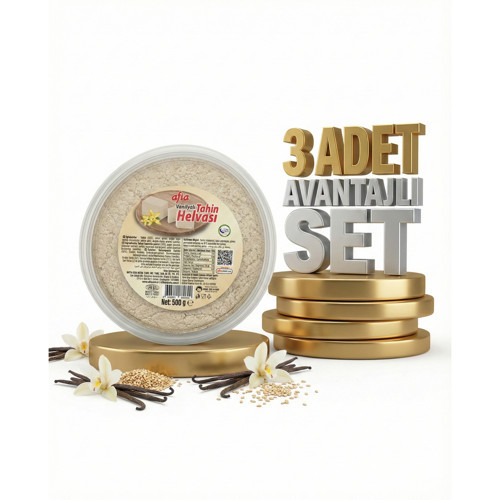 Vanilyalı Tahin Helvası 3x500 Gr