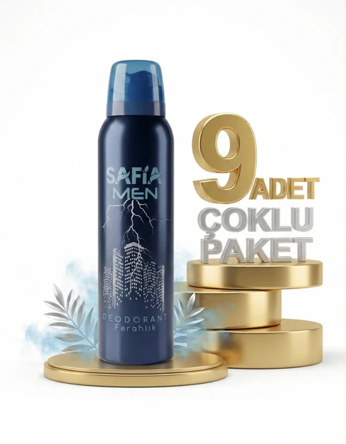 Doğal Erkek Deodorant Ferahlık 9x150 Ml