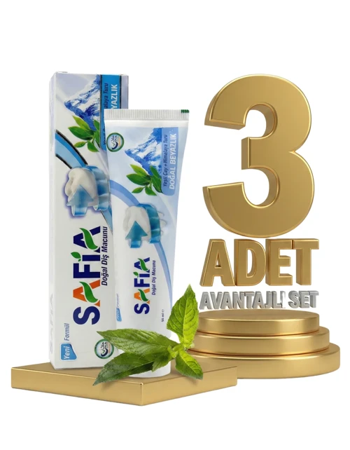 Diş Macunu Yeşil Çay ve Himalaya Tuzu 3x60 ml