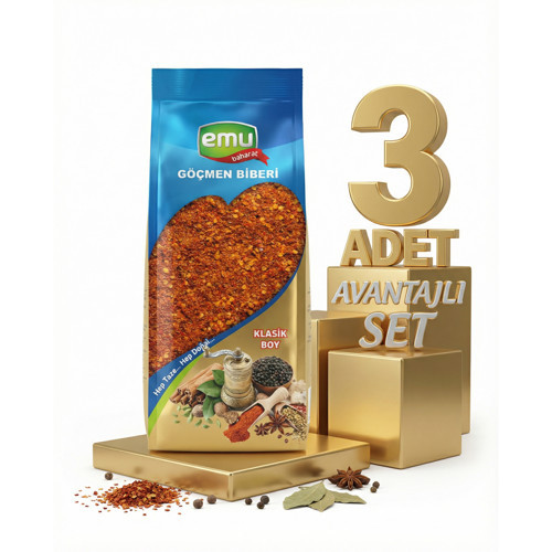 Göçmen Acı Pul Biber 3x40 Gr
