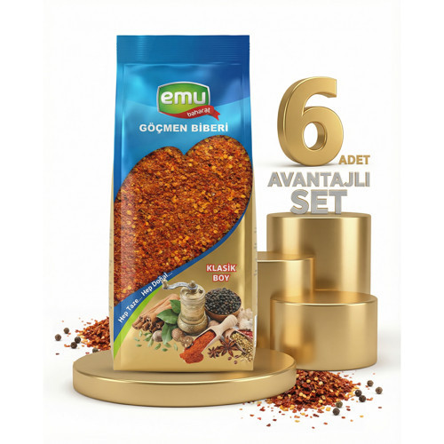 Göçmen Acı Pul Biber 6x40 Gr
