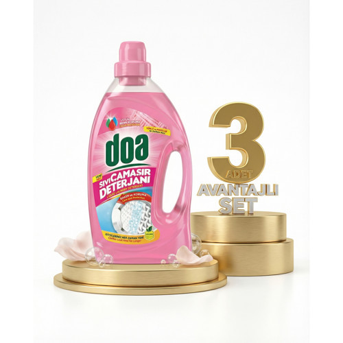Sıvı Çamaşır Detarjanı Yünlü Ve Narinler 3x2700 Ml