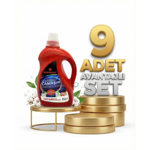 Çamaşır Detarjanı Sıvı Renkliler 9x2 Lt