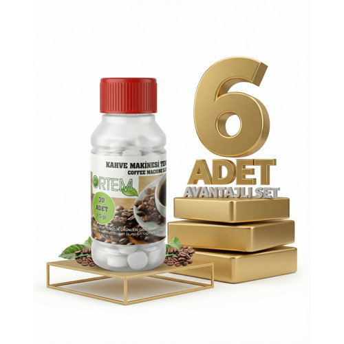 Kahve Makinesi Temizleme Tableti 30lu 45 Gr x6