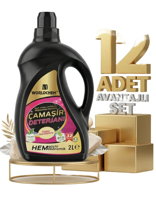 Çamaşır Detarjanı Sıvı Siyahlar 12x2 Lt