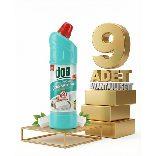 Yoğun Çamaşır Suyu Beyaz Sabun 9x750 Ml