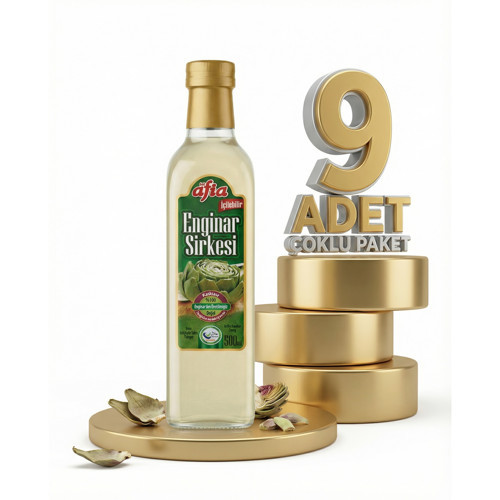 Enginar Sirkesi Cam Şişe 9x500 Ml