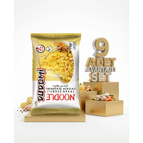 Tavuk Çeşnili Noodle 9x70 Gr