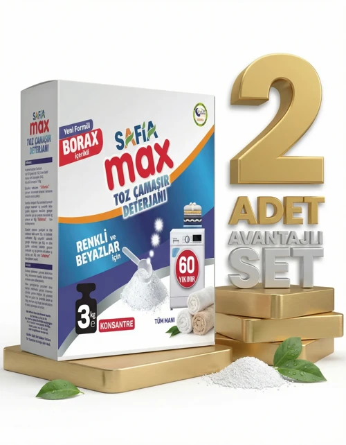 Çamaşır Makinesi Toz Deterjanı 2x3 Kg