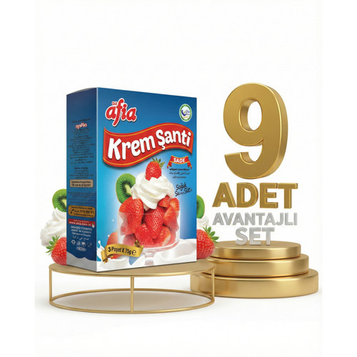 Sade Krem Şanti 3x75 Gr(225 Gr) x 9