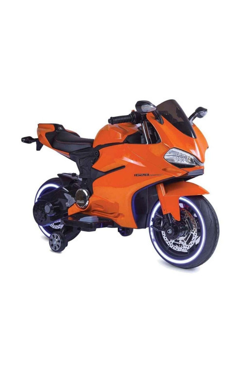 Cool Motors 12V Akülü Yarış Motoru(Turuncu)