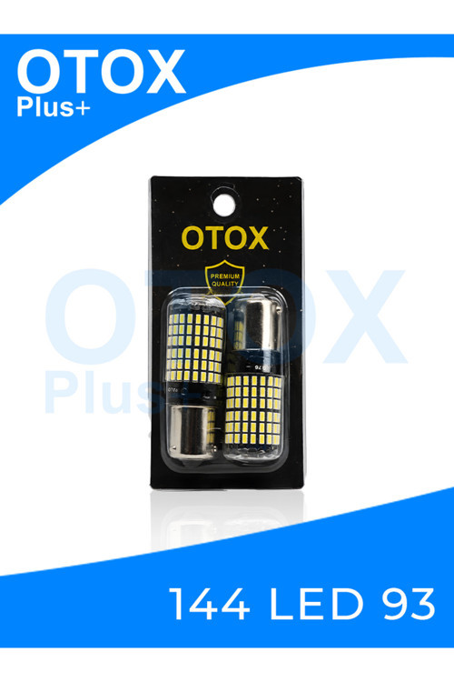 P21W | 144 Led 93 Serisi Ba15S | 1156 Tek Duy 6000K Beyaz Led Ampul | Park Geri Vites Stop İç Aydınlatma 2’Li Set