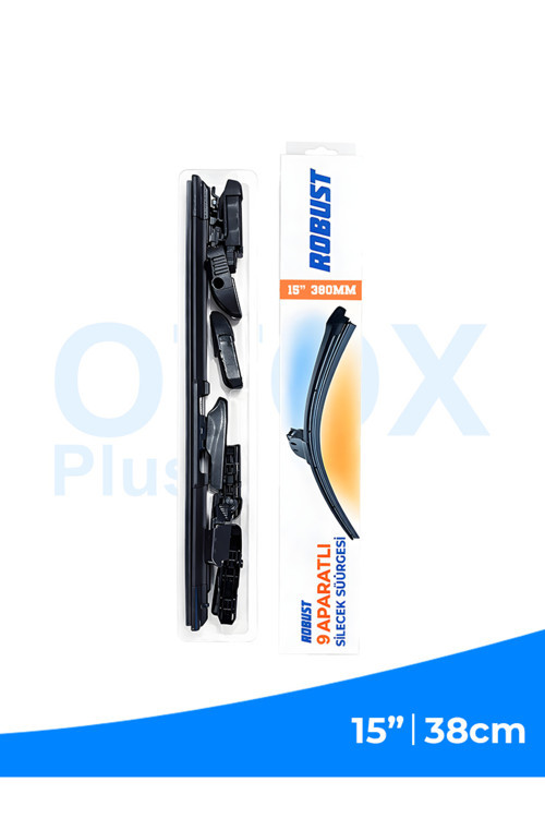 38 Cm | 15” 380Mm Universal Oto Sileceği | 9 Aparatlı | Sessiz Çalışma | İz Bırakmaz | Premium Kalite