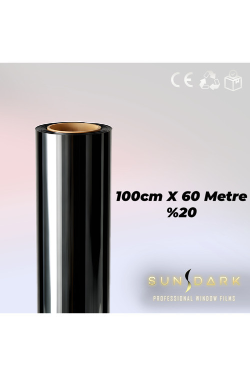 100Cm X 60 Metre | %20 | Siyah Cam Filmi | | Nano Teknoloji Katman