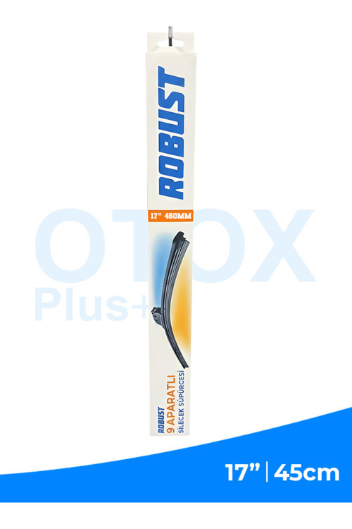 45 Cm | 17” 450Mm Universal Oto Sileceği | 9 Aparatlı | Sessiz Çalışma | İz Bırakmaz | Premium Kalite