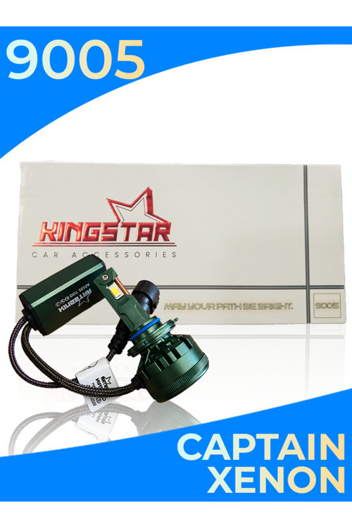 9005 Led Xenon Far Ampulü | Kıngstar Captaın Serisi | 12.000 Lumen | Beyaz Işık | Canbus