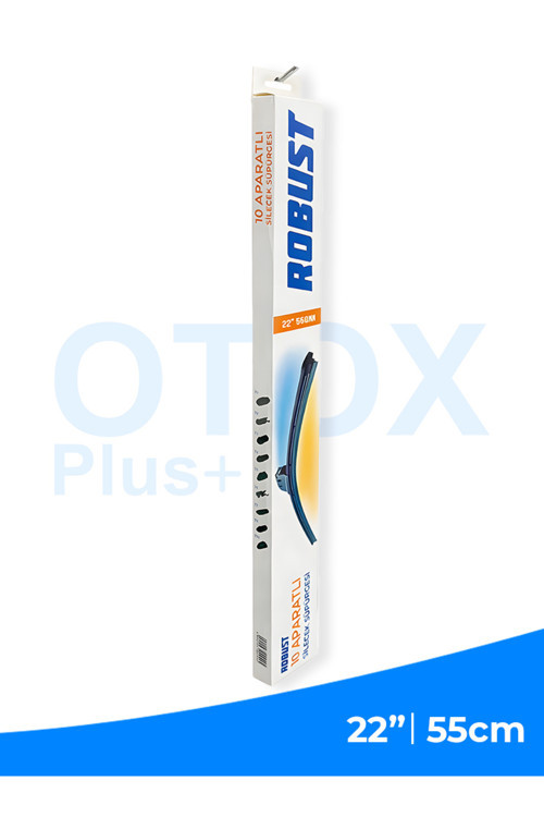 55 Cm | 22” 550Mm Universal Oto Sileceği | 10 Aparatlı | Sessiz Çalışma | İz Bırakmaz | Premium Kalite