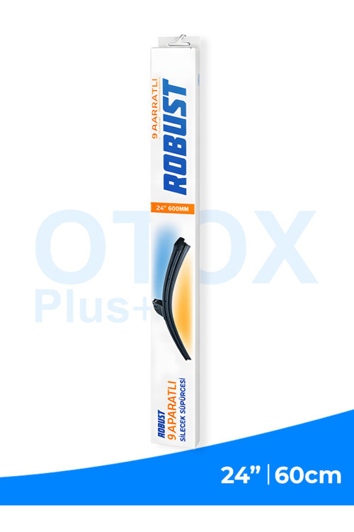 60 Cm | 24” 600Mm Universal Oto Sileceği | 9 Aparatlı | Sessiz Çalışma | İz Bırakmaz | Premium Kalite