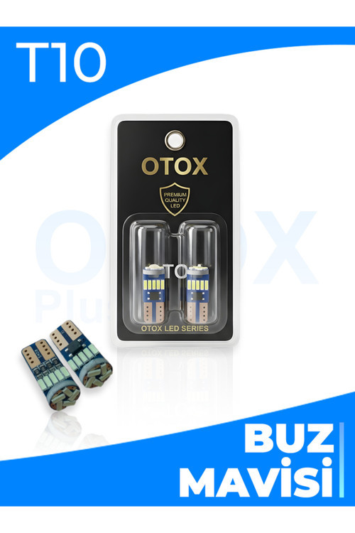 T10 | Buz Mavisi ( Ice Blue ) | Canbus | Led Park Ampulü 6000K Buz Mavisi – Plakalık & Tavan Aydınlatma Uyumlu (2’Li Set)