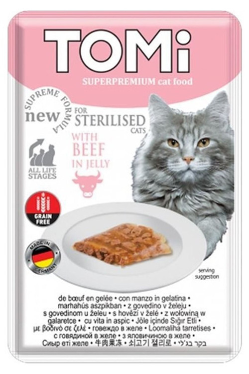 Kısır Kedi Yaş Maması Dana Tahılsız 85 G