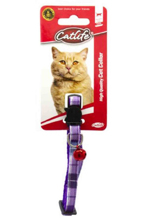 Kedi Boyun Tasma Zilli Karışık Renk Desen