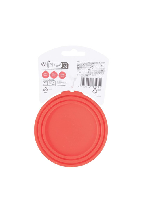 Konserve Plastik Koruma Kapağı Kırmızı 9 Cm