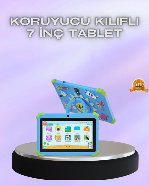 Taşınabilir 7 İnç Tablet Göz Koruyucu Ekran Uzun Pil Ömrü