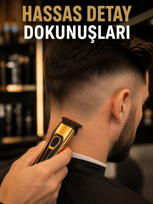 Usb Type-C Şarjlı Çok Fonksiyonlu Saç Sakal Düzeltme Makinesi