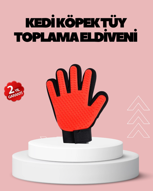 Evcil Hayvanlar İçin Tüy Dökülme Önleyici Eldiven – Masaj Temizlik İçin Yumuşak Silikon Uçlu