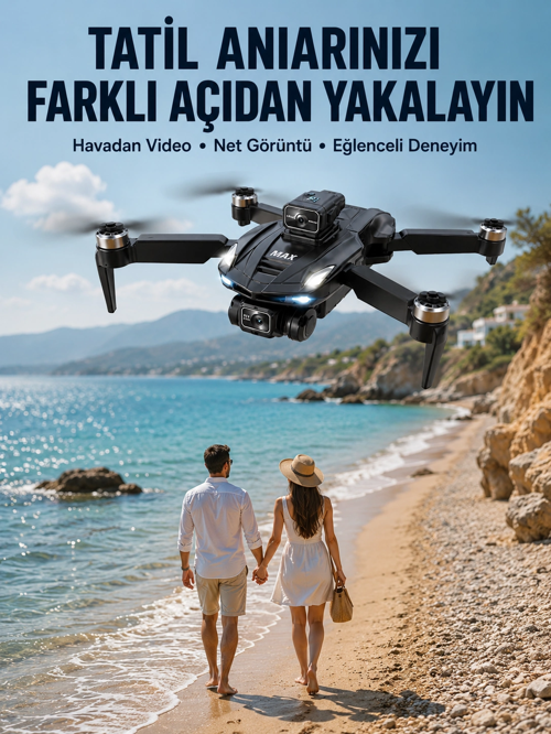 Taşınabilir Katlanabilir Drone İle Alanlarda Keyifli Uçuş Deneyimi