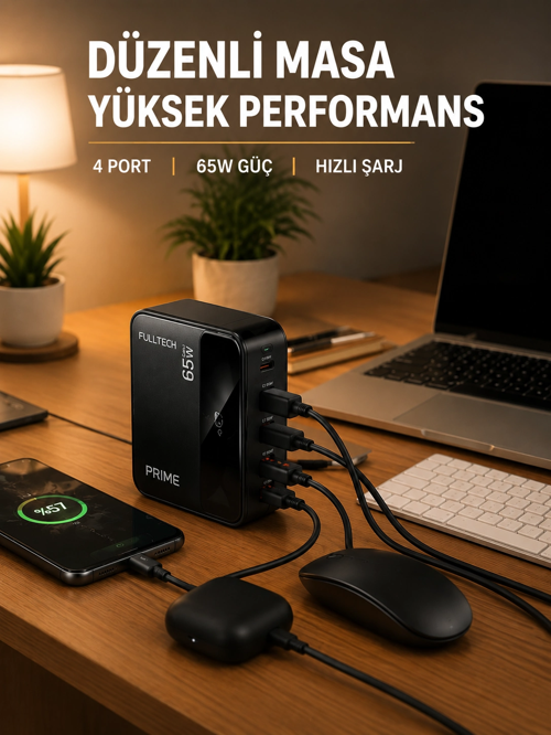 Usb-A Usb-C Girişli Çoklu Şarj
