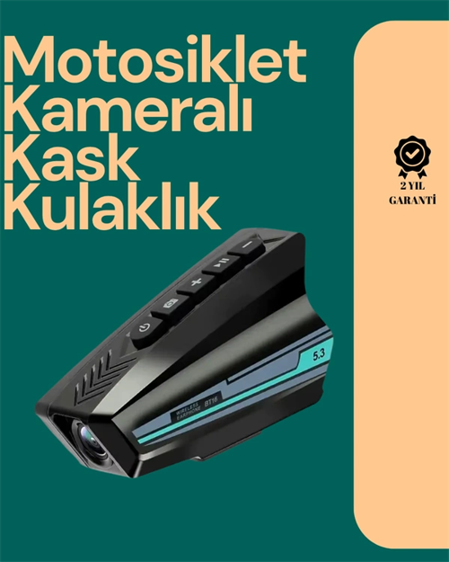 Golook Destekli Motosiklet Kask Kamerası – 50 Saat Pil, Geniş Açı