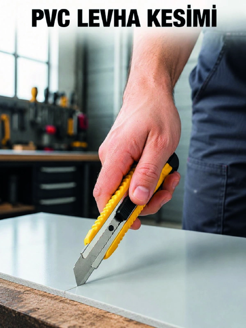 5’Li Profesyonel Metal Falçata Seti Ergonomik Saplı Çok Amaçlı Maket Bıçağı