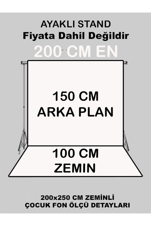 2x2.5 Mt Kumaş Üç Boyutlu Çocuk Stüdyo Fotoğraf Fonu - DONDURMA KONSEPT